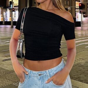 Chic Black Off-Shoulder Top